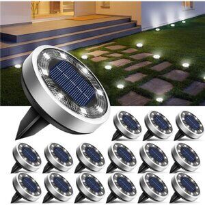 Solar Lights Outdoor Ground Pathway Lights Waterproof Garden Yard Landscape